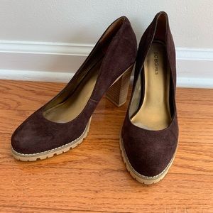Bcbgirl Brown And Cream Heels Shoes Size:8.